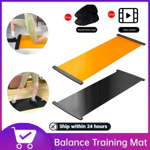 140/180/200cm Yoga Sliding Mat Sport Fitness Glide Pilates Skating Training Board for Low-Impact Indoor Home Workouts and Sports